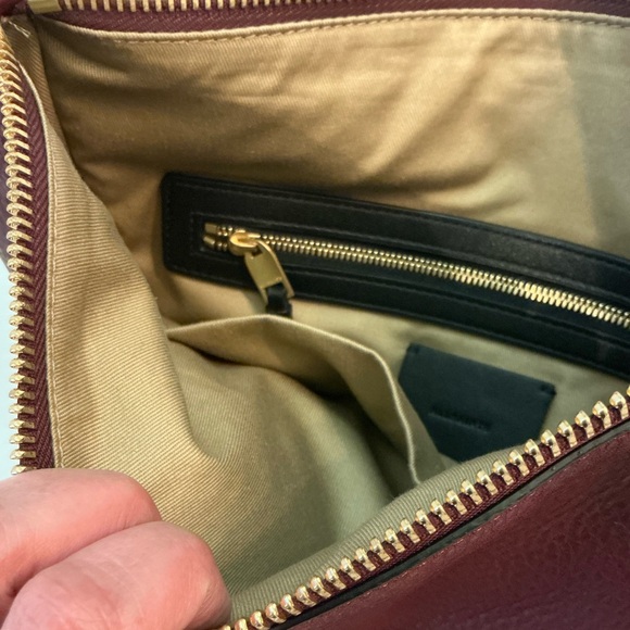 ALLSAINTS, Blake Burgundy Burnt Genuine Leather Shoulder Bag, EUC - Picture 14 of 16